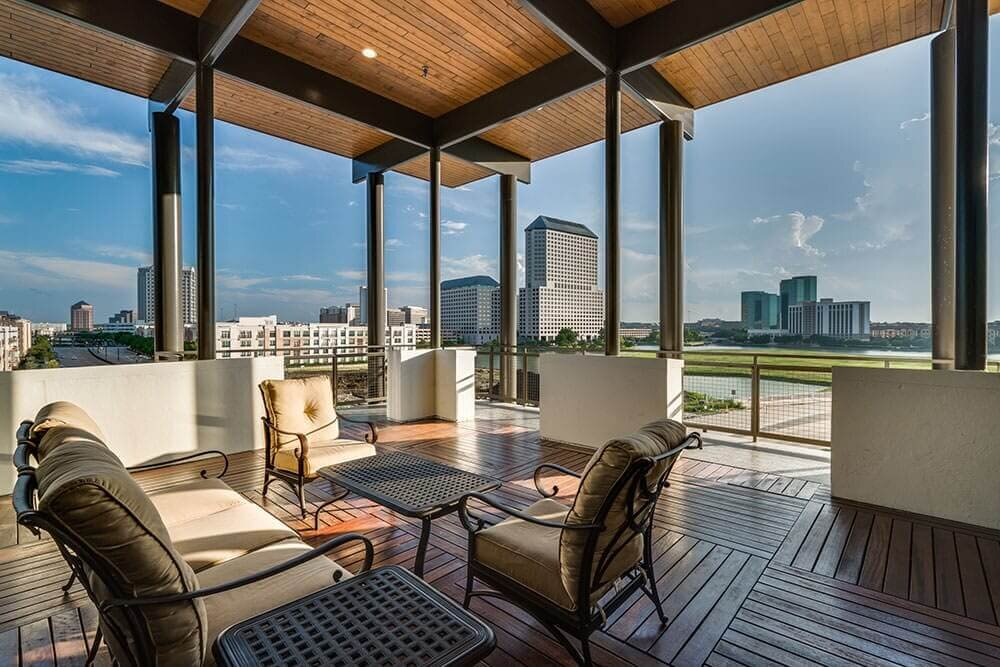 Rooftop Deck with Views at Cortland Las Colinas near Dallas, TX