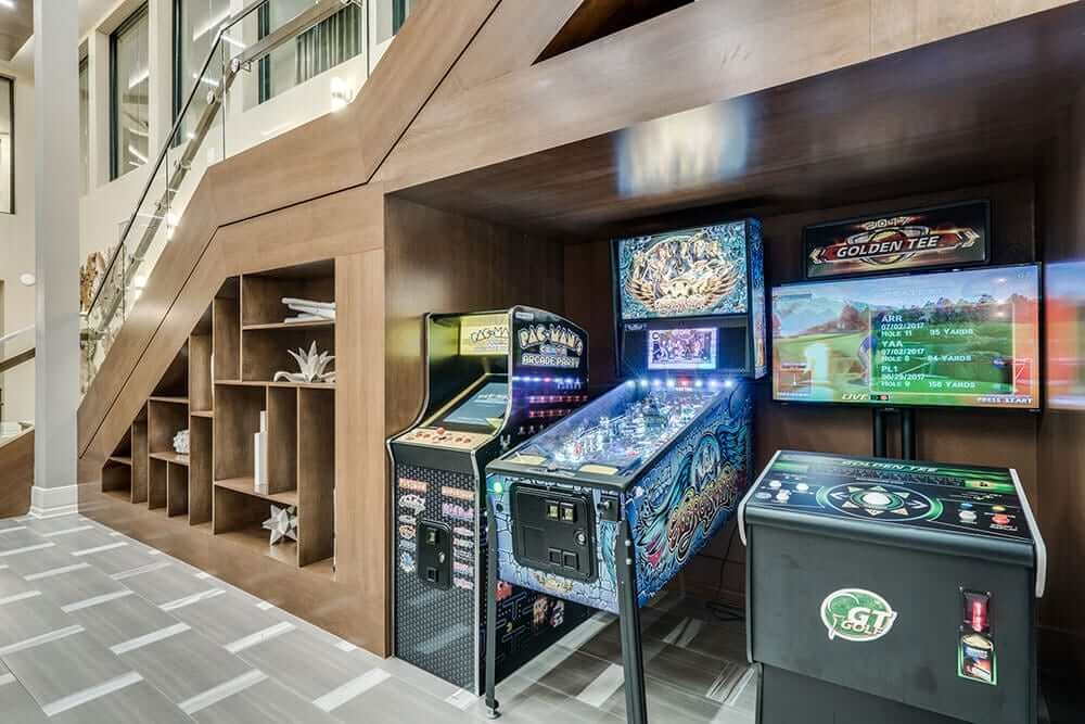 Clubhouse and Game Room at Cortland Las Colinas near Dallas, TX